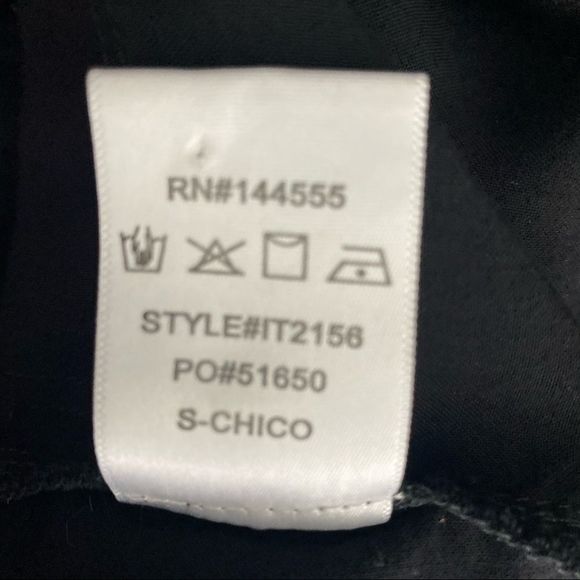 Nuage Black Long Sleeve Button Up Blouse - Picture 6 of 6